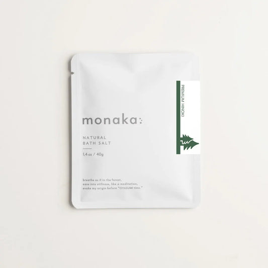 monaka ナチュラルバスソルト プレミアムヒノキ 40g(1回分)
